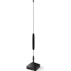 Hama Basic Passive Indoor Aerial (Receiving DVBT, DVBT2, DAB+, DAB, FM, Indoor Antenna for TV and Radio, 360° Reception, 180° Swivel) Black