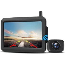 AUTO-VOX W7 Digital Wireless Reversing Camera Kit, Stable Signal Reverse IP68 Waterproof Reversing Camera with Clear Image