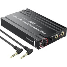 Nešiojamasis ausinių stiprintuvas su žemų dažnių stiprintuvu, 16-600Ω HiFi ausinių stiprintuvas, įkraunamas garso stiprintuvas, 3,5 mm AUX išvesties sąsaja 