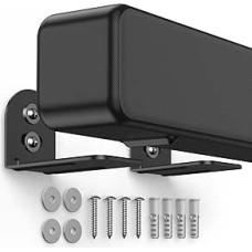 HomeMount Universal Soundbar Wall Mount - Adjustable Soundbar Mount, Compatible with Fire TV, Samsung, TCL, LG, Vizio, Polk Audio, Klipsch, Insignia, JBL, Sony Soundbars