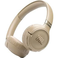 JBL Tune 680 NC Kabellose On-Ear-Kopfhörer mit adaptivem Noise-Cancelling, Smart Ambient, Bis zu 76 Stunden Akkulaufzeit mit Schnellladefunktion, Google Fast Pair, Microsoft Swift Pair, Beige
