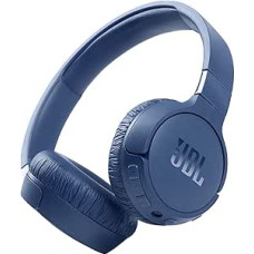JBL Tune 660 BTNC On-Ear Active Noise-Cancelling Headphones – JBL Pure Bass Sound – Via Bluetooth or Cable Connection – Blue