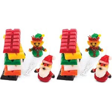 Baker Ross Weihnachts-Kerzenherstellungs-Set (240 g Kerzenwachs pro Set) für Kinder, Weihnachtsdekoration (Packung mit 2)