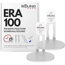 ERA100 Low Profile White Twin Pack Compatible with Sonos ERA 100 Speakers Wall Mount, Complete with All Fixings