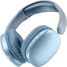 Music Sound MAXI3 Wireless Over-Ear Headphones, Active Noise Cancellation, Immersive and Crystal Clear Sound, Up to 35 Hours Nonstop Playback, Compatible with All Devices, USB-C Charging, Blue