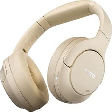 TOZO HT2 Over Ear Headphones Bluetooth, Hybrid Active Noise Cancelling Headphones, Wireless Bluetooth Headphones with App Control, Hi-Res Audio, 60 Hours Playtime, Deep Bass, Comfortable Ear Cups