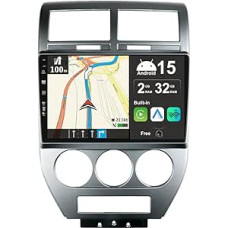 JOYX Android 13 IPS automobilinis radijas, tinkamas Jeep Compass 1 MK (2006-2010 m.) - Integruotas belaidis CarPlay Android automobilis - atbulinės eigos kamera - 2G + 32G - 10.1 colių 2 DIN - DAB vairo valdymas 4G WiFi