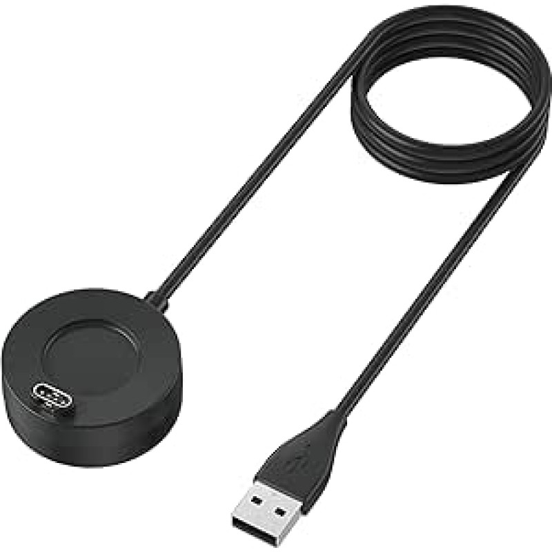Ladestation für Garmin Vivoactive 3/4/4S/Venu 2/Sq/2Plus/Fenix 7/7S/7X/7X/6/6S/6X Pro/5/5S/5X Plus/Forerunner 245/45/55/745/945/Epix 2/Instinct - USB-Typ-A-Ladestation (100 cm)