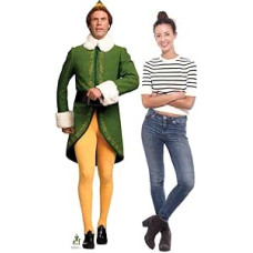 SC1688 Cardboard Cutout Buddy the Elf Marching Shovel Cardboard Cutout Festive Party Decoration