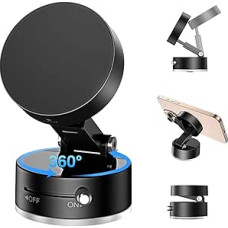 Telaso Magnetic Mobile Phone Holder Car for Magsafe Car Mount, 360° Rotating Vacuum Mobile Phone Holder, Car Magnet, Universal Magnetic Holder, Mobile Phone Car Suction Cup with Adjustable Telescopic