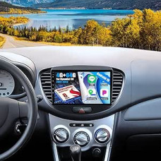 OiLiehu 4G + 64G 8 Core Qualcomm Snapdragon Android 15 for Hyundai i10 2007-2013 Double DIN CarPlay Android Car Radio with Screen 9 Inch with Bluetooth FM RDS GPS WiFi SWC DSP/EQ