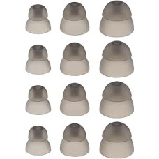 6 poros juodų klausos aparatų kupolų Minkštas silikonas Dviejų sluoksnių uždari kupolai, keičiantys 