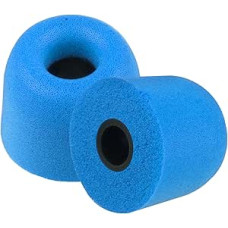 XCESSOR FX4.5 (M) ★ 4 Pairs of Memory Foam In Ear Earphone Medium Size Earbuds ★ Replacement Ear Tips for all popular In-Ear Headphones. Blue