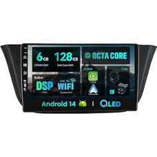 Android 14-6G+128G - IPS Car Radio Fits Iveco Daily VI (2014-2021) - Built-in Carplay/Android Car/DSP - LED Camera + MIC - DAB Steering Wheel Control WiFi Fast Boot 360-CAM - 2 DIN 9 Inch