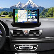 SIXWIN 4+128G Android 15 automobilinis radijas su CarPlay/Android Car/Mirror Link, skirtas Renault Megane 3 2008-2014.9 colių HD jutiklinis ekranas su WiFi GPS Bluetooth FM/RDS EQ USB + atbulinės eigos kamera