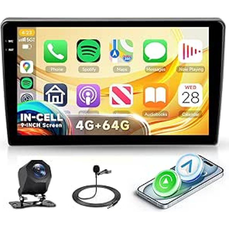 4G + 64G Rimoody Android automobilinis radijas Peugeot 407 2004-2011 9 colių HD stereo automobiliui 407 su belaidžiu Carplay Android automobiline navigacija GPS Mirror Link Bluetooth WiFi FM/RDS/EQ vairo valdymas