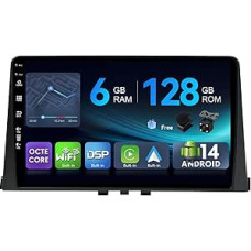 [6G + 128G, aštuonių branduolių] - MSD automobilinis radijas Citroen Berlingo 2017-2019 / Peugeot Partner / Rifter 2020 / Opel Combo | Android 14 GPS radijas | CarPlay Android Car | atbulinės eigos kamera MIC | 2 DIN 10,1 colių