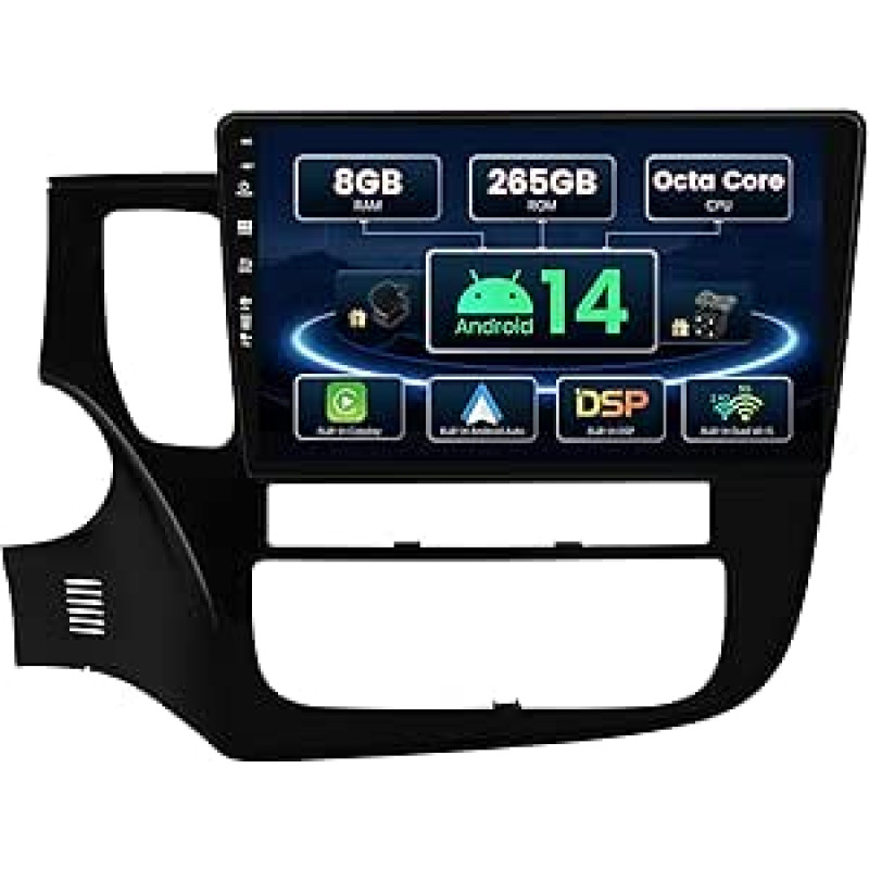 SXAUTO ¦ 8G + 256G ¦ Android 12 IPS automobilinis radijas 