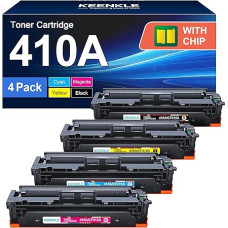 KEENKLE 410A toneris, suderinamas su HP 410X Multipack, CF410A CF410X, skirtas HP MFP m477fdw, Color LaserJet Pro MFP M477fdw M477fdw M477fdn M452nw M377dw M452dn M452dw M477dw 4 pakuotės
