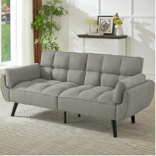 JIEXI trivietė sofa-lova, atlošas be atlenkimo funkcijos, 191 x 83 cm, patogi, tinka svetainei, kambariui, miegamajam