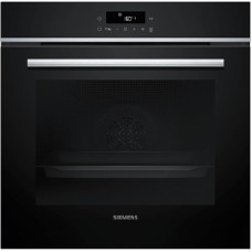 Siemens HB572ABS4 iQ300 Built-In Oven, 60 x 60 cm, LED Touch Control, cookControl10, 3D Hot Air, Convection Grill, Quick Heating, Pyrolysis, ActiveClean, Child Lock, Stainless Steel