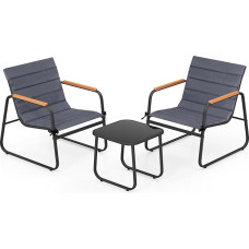 FANTASK 3 dalių sodo baldų komplektas, 