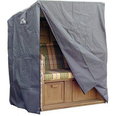 Vries de Devries Classic Beach Basket All Year Round Cover XL Polyester/PVC Fabric with PU Coating, Water Resistant, Neutral