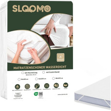 Neperšlampama čiužinio apsauga - Oeko-Tex sertifikuota nelaikymo pagalvėlė, skalbiama - neperšlampamas čiužinio viršutinis sluoksnis - neperšlampama čiužinio apsauga - apsauga nuo drėgmės, balta (180 x 200 cm)