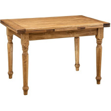 Kaimiško stiliaus medžio masyvo natūralios apdailos W120XDP80XH80cm dydžio stalas