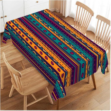 Staltiesė Retro meksikietiško modelio apdaila Valgomasis kambarys Virtuvė Stačiakampė staltiesė 52 x 70 colių