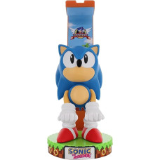 Išskirtiniai žaidimai: SEGA: Sonic Deluxe šviečiantis ausinių stovas, įrenginio, valdiklio ir telefono stovas, kabelio laikiklis, įskaitant 1,2 m ilgio C kabelį, licencijuotas paveikslėlis