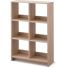 Iris Ohyama, Atvira medinė lentyna, šviesiai ruda, 6 kauliukai