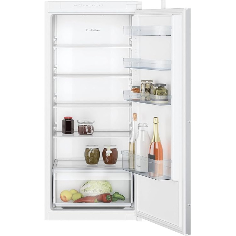 NEFF KI1411SE0, N 30, įmontuojamas šaldytuvas be šaldiklio skyriaus, 122,5 x 56 cm, 204 l aušinimo talpa, 