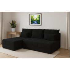 Generisch Kronos 07 Carim Pik L formos kampinis sofos komplektas, lovos dėžė