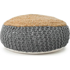HAPPERS Jute Cotton Viure Bean Bag Footstool Ottoman Exclusive Design with Filling