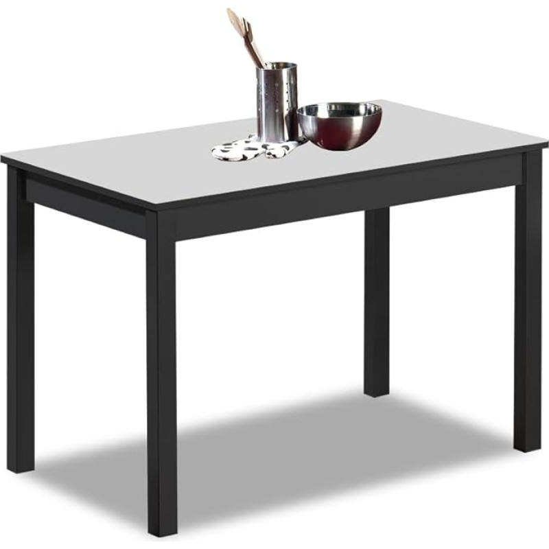 ASTIMESA Virtuvės stalas pilkos spalvos 110 cm x 70 cm