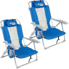 AKTIVE sulankstomos kėdės, mėlynos spalvos, 49 x 56 x 78 cm