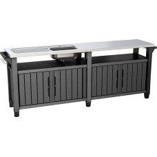 Keter BBQ Beistelltisch Unity Chef, Schwarz