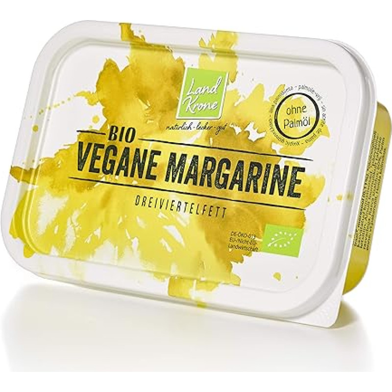 Ekologiškas veganiškas margarinas, 250 g, be palmių aliejaus, be palmių aliejaus