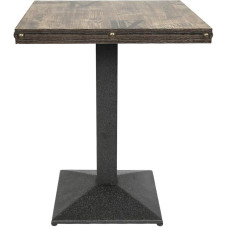 Dining Table, Square, Monopod, Suitable for 4-6 People, Kitchen Table, Dining Table, Living Room Table, Standing Table, 60 x 60 x 75 cm (Retro)