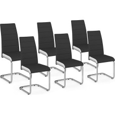 IDMarket - 6 valgomojo kėdžių rinkinys 