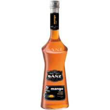 Sanz Mango Syrup, 0% Alcohol, 0.7 Litre, for Cocktails and Desserts