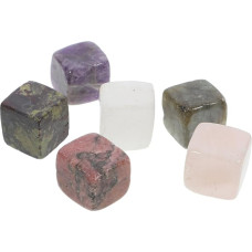 Healeved 6 Stück Stein-Eiswürfel, Getränke, Whiskey, wiederverwendbare Eiswürfel, Miss Kombination, Quarzgetränke