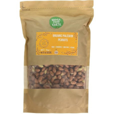Whole Food Earth Ekologiški žemės riešutai Paleskin 1 kg Saulėje džiovinti, neapdoroti, be GMO, daug skaidulinių medžiagų, baltymų šaltinis iš kontroliuojamo ekologiško auginimo