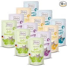 MjAMjAM Premium drėgnas ėdalas katėms - Wellness Feel-Good Pack Chicken, 12 vnt. (12 x 125 g), be grūdų, su papildoma mėsa