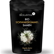Aukščiausios kokybės ekologiškos juodųjų kmynų sėklos (500 g) - 99,9 % grynumo iš Egipto - didelis timokvinono kiekis - Nigella Sativa - virtuvė, arbata, aliejus - be kenksmingų medžiagų ir pesticidų