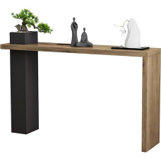 Mažas įėjimo stalas, siauras įėjimo stalas su metalinėmis stalo kojelėmis, įėjimo stalas, skirtas įėjimui į ūkį (80 x 30 x 85 cm/31 x 12 x 33 coliai)