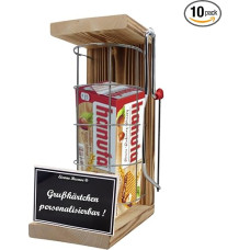 Personalizuotos dovanos vyrams Moterys Dovanų idėja su vardu - Geležies atsarginių tinklelių narvas Hanuta (10 x 22 g), įskaitant avarinį pjūklą - gimtadienis Vestuvės Atsisveikinimas