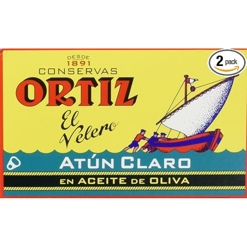 Conservas Ortiz Atún Claro Finest Yellowfin Tuna, 2 pakuotės (2 x 112 g)