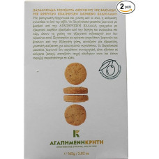 Dear Greece - Traditional Lemon Biscuits with Basil, Pack of 2 x 165g (Total: 330g)